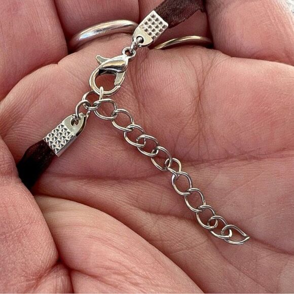 Vintage Amber Agate Stone Necklace - Picture 8 of 11